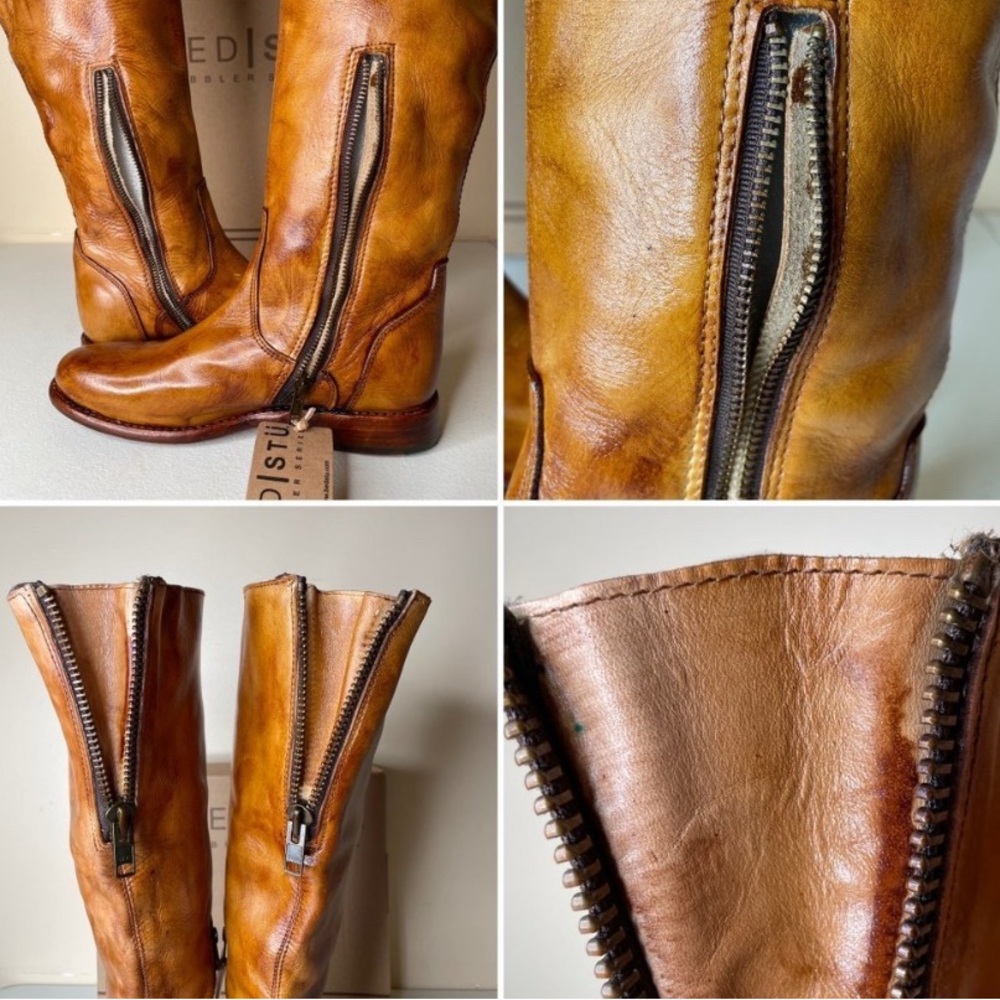 🔥NWT BED|STU Tess Windsor Tan Glaze Riding Boots Size 8.5 - Picture 9 of 13